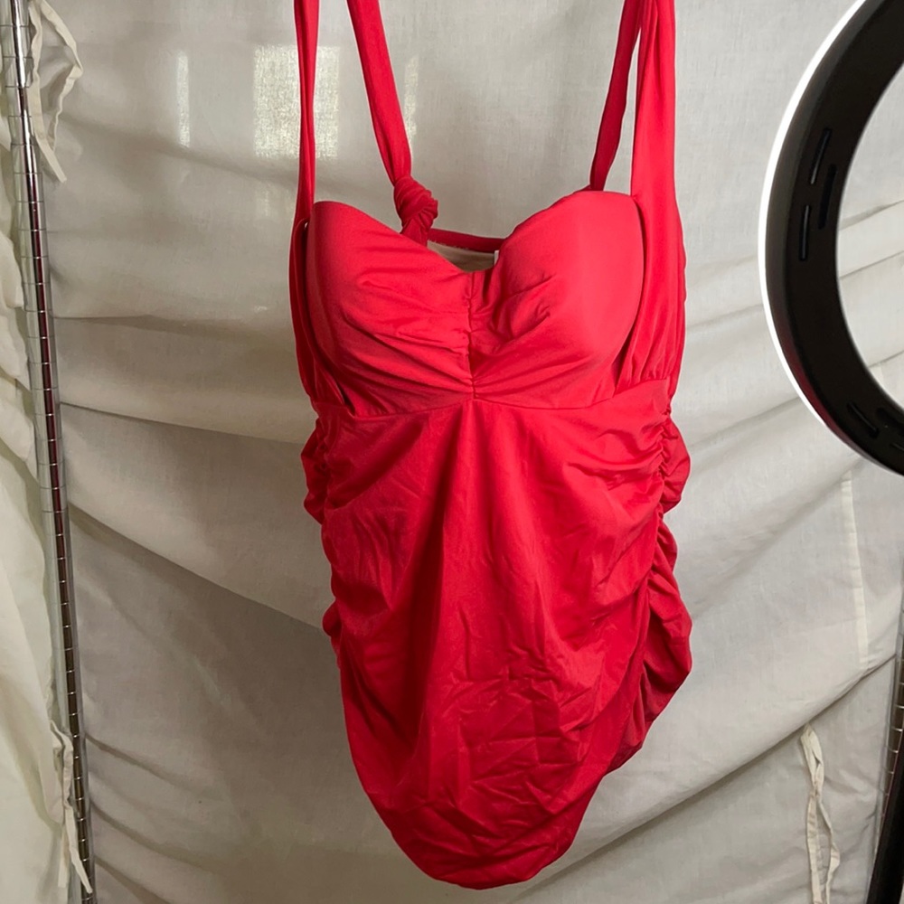 ruched  One-Piece Plus size Swimwear- Gently used